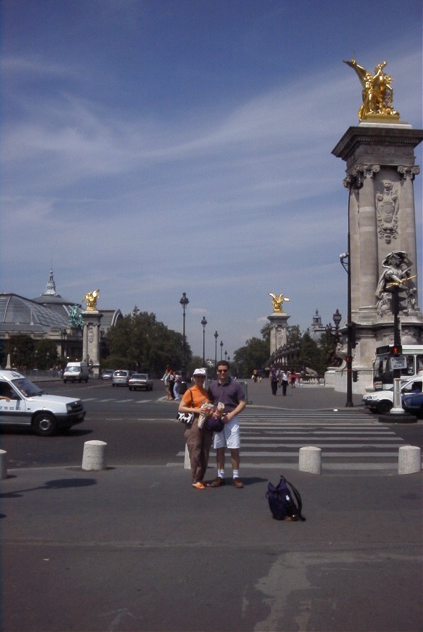 Pietrina and John on the Tsar Alexander Bridge