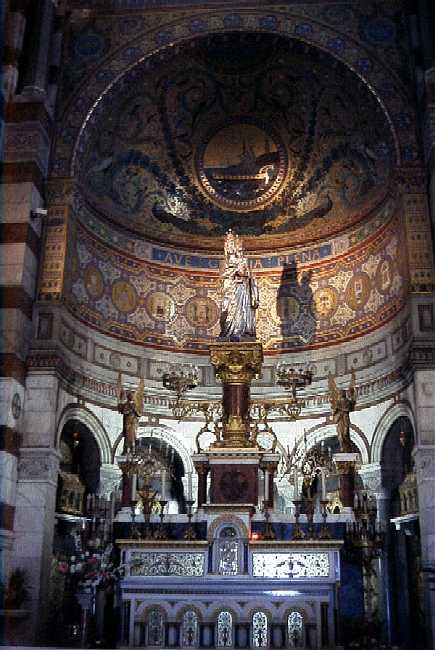 What little there is of the apse